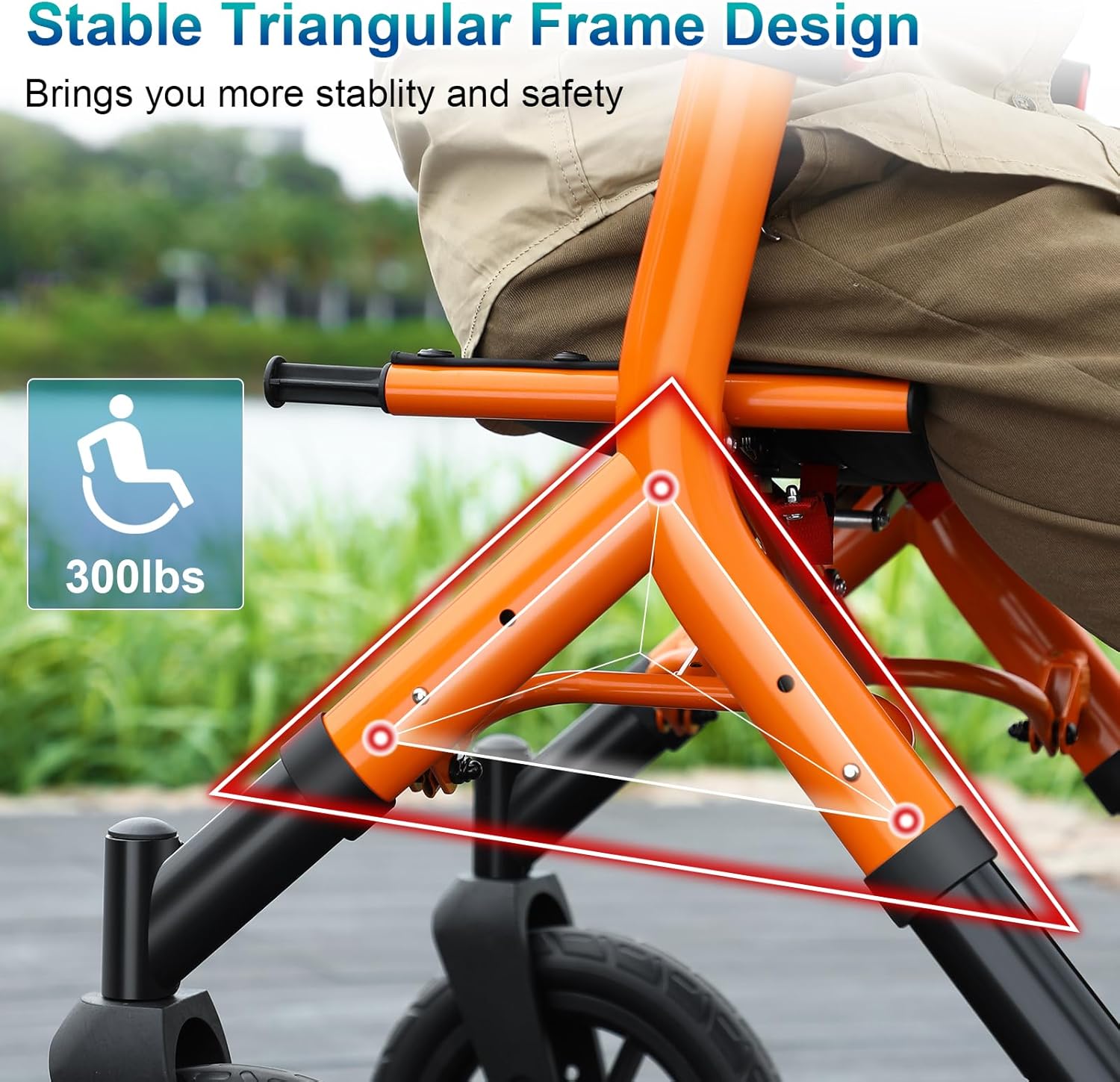 MAXWALK Rollator Walker with Seat